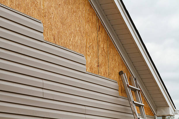 Professional Siding technician working in Alberta, VA